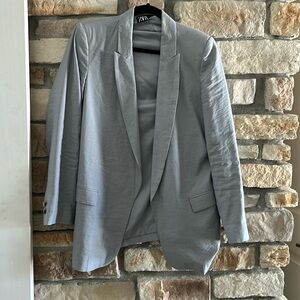 Zara Light Blue Blazer
